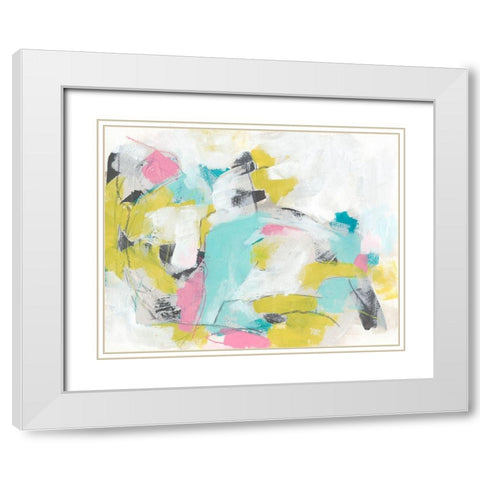 New Slang I White Modern Wood Framed Art Print with Double Matting by Vess, June Erica