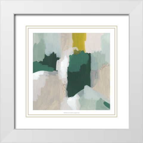 Tundra Summer II White Modern Wood Framed Art Print with Double Matting by Vess, June Erica