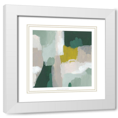 Tundra Summer III White Modern Wood Framed Art Print with Double Matting by Vess, June Erica