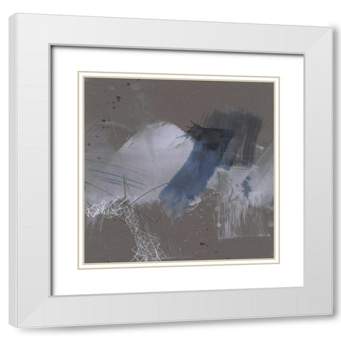 Matrix Pathways III White Modern Wood Framed Art Print with Double Matting by Goldberger, Jennifer