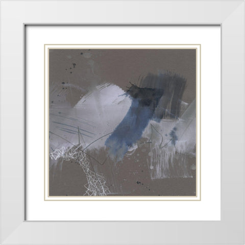 Matrix Pathways III White Modern Wood Framed Art Print with Double Matting by Goldberger, Jennifer