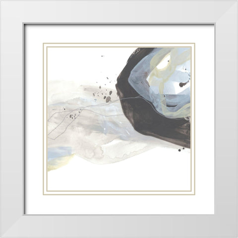 Wave Inflection I White Modern Wood Framed Art Print with Double Matting by Vess, June Erica