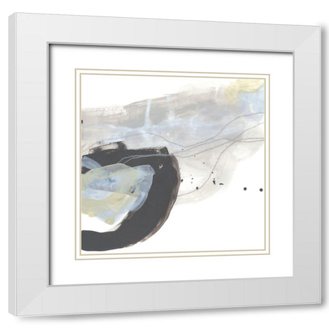 Wave Inflection III White Modern Wood Framed Art Print with Double Matting by Vess, June Erica