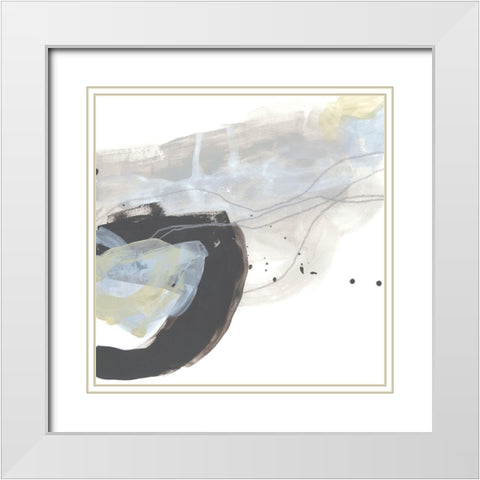 Wave Inflection III White Modern Wood Framed Art Print with Double Matting by Vess, June Erica