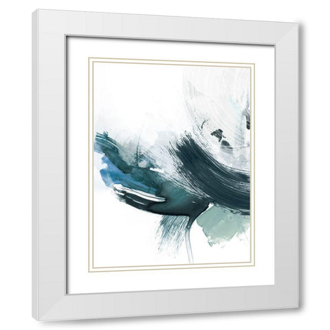 Coastal Crush I White Modern Wood Framed Art Print with Double Matting by Borges, Victoria