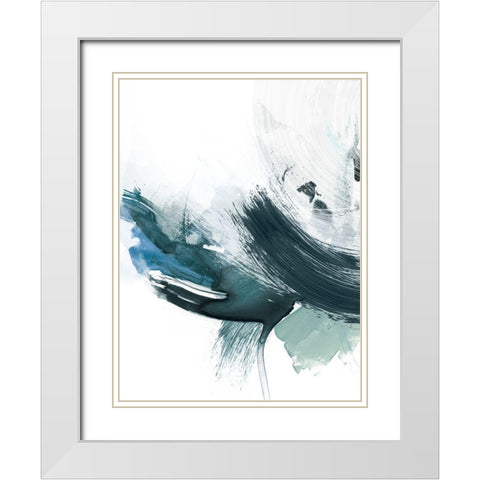 Coastal Crush I White Modern Wood Framed Art Print with Double Matting by Borges, Victoria