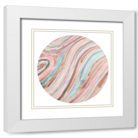 Lost Marbles II White Modern Wood Framed Art Print with Double Matting by Ludwig, Alicia
