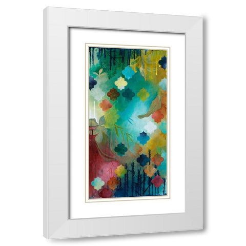 Exoticism I White Modern Wood Framed Art Print with Double Matting by Robinson, Heather