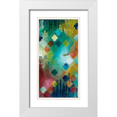 Exoticism I White Modern Wood Framed Art Print with Double Matting by Robinson, Heather