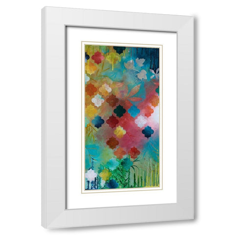 Exoticism II White Modern Wood Framed Art Print with Double Matting by Robinson, Heather