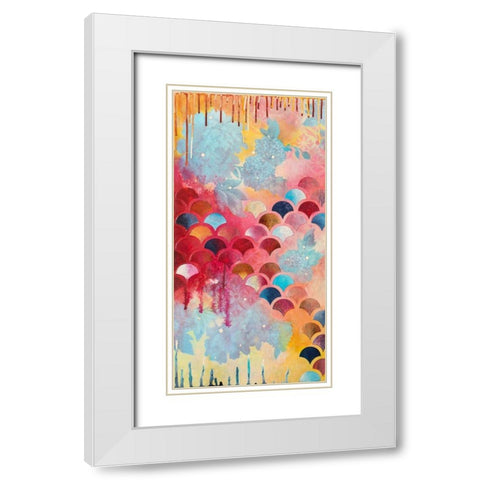 Etiquette I White Modern Wood Framed Art Print with Double Matting by Robinson, Heather
