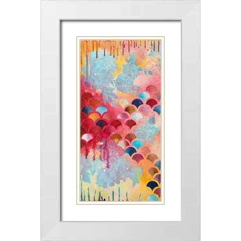 Etiquette I White Modern Wood Framed Art Print with Double Matting by Robinson, Heather