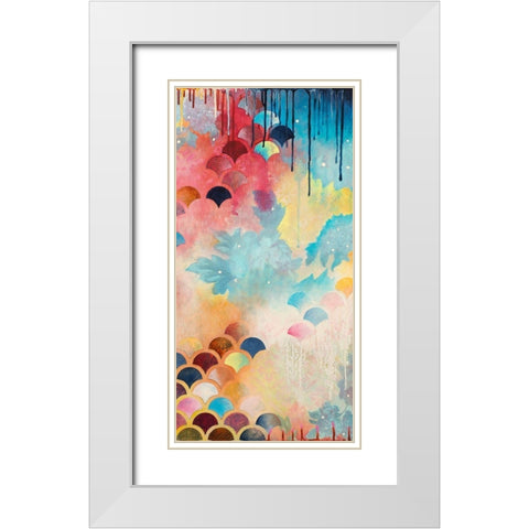 Etiquette II White Modern Wood Framed Art Print with Double Matting by Robinson, Heather