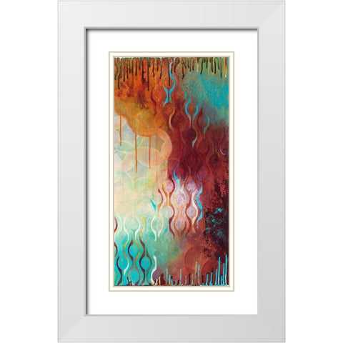 Compliance II White Modern Wood Framed Art Print with Double Matting by Robinson, Heather