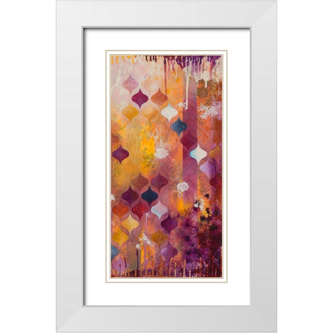 Warm Ambition II White Modern Wood Framed Art Print with Double Matting by Robinson, Heather
