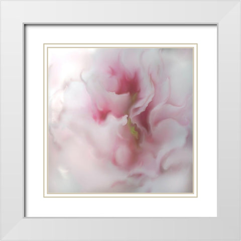 Hope in Pink IV White Modern Wood Framed Art Print with Double Matting by Hunt, Gillian