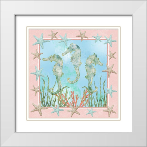 Coastal Life I White Modern Wood Framed Art Print with Double Matting by Reynolds, Jade