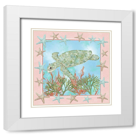 Coastal Life II White Modern Wood Framed Art Print with Double Matting by Reynolds, Jade