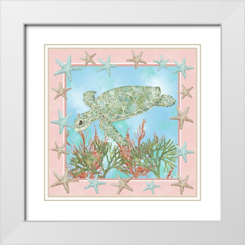 Coastal Life II White Modern Wood Framed Art Print with Double Matting by Reynolds, Jade