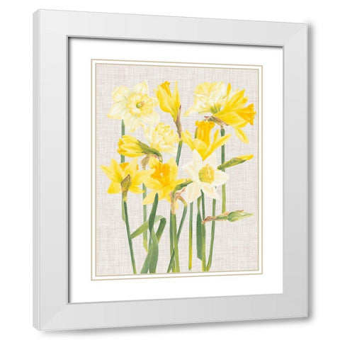 April in Paris I White Modern Wood Framed Art Print with Double Matting by Miller, Dianne