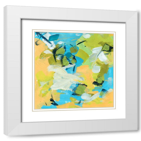 Seasonal Delight I White Modern Wood Framed Art Print with Double Matting by Wang, Melissa