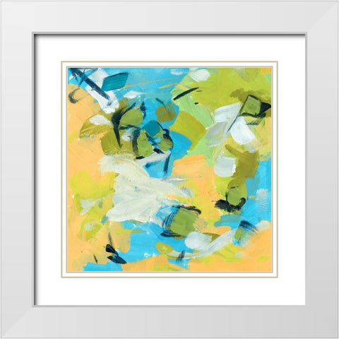 Seasonal Delight I White Modern Wood Framed Art Print with Double Matting by Wang, Melissa