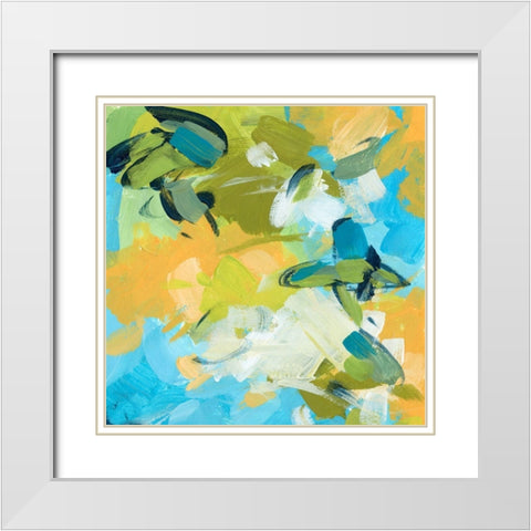 Seasonal Delight II White Modern Wood Framed Art Print with Double Matting by Wang, Melissa