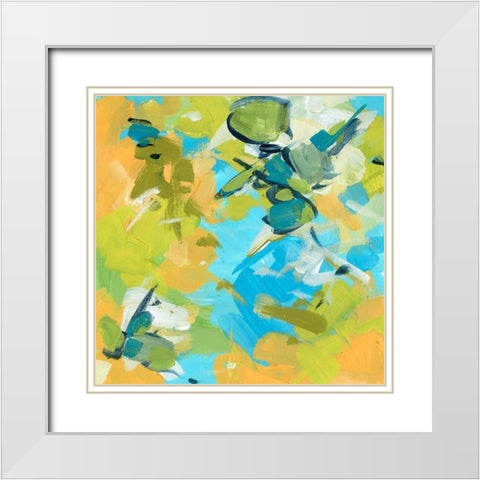 Seasonal Delight III White Modern Wood Framed Art Print with Double Matting by Wang, Melissa