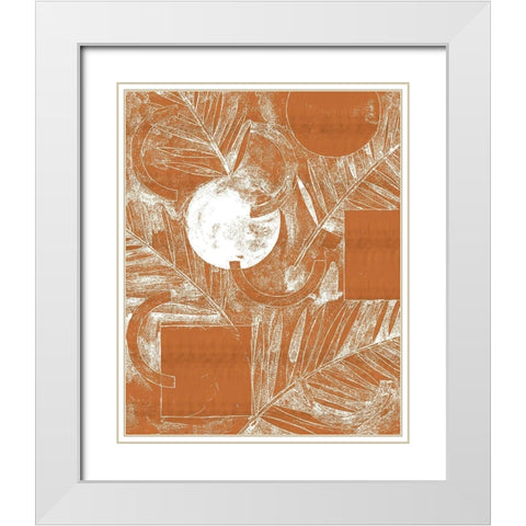 Composition and Alloys II White Modern Wood Framed Art Print with Double Matting by Wang, Melissa