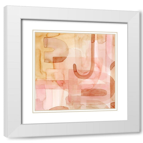 Build Up III White Modern Wood Framed Art Print with Double Matting by Popp, Grace
