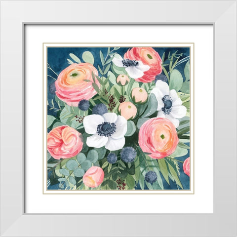 Bewitching Bouquet II White Modern Wood Framed Art Print with Double Matting by Popp, Grace