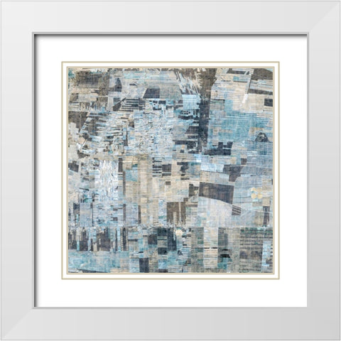 Parcel I White Modern Wood Framed Art Print with Double Matting by Fagalde, Jarman