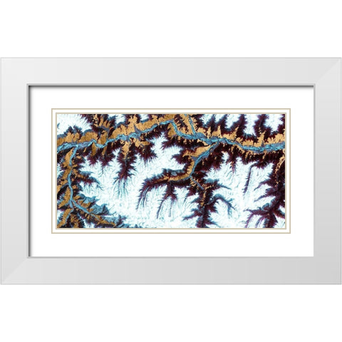 Himalayas II White Modern Wood Framed Art Print with Double Matting by Ludwig, Alicia
