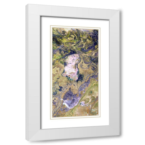 Atlas Mountains I White Modern Wood Framed Art Print with Double Matting by Ludwig, Alicia
