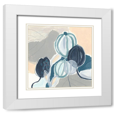 Tropical Song III White Modern Wood Framed Art Print with Double Matting by Vess, June Erica