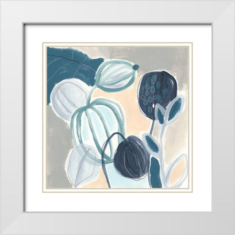 Tropical Song IV White Modern Wood Framed Art Print with Double Matting by Vess, June Erica