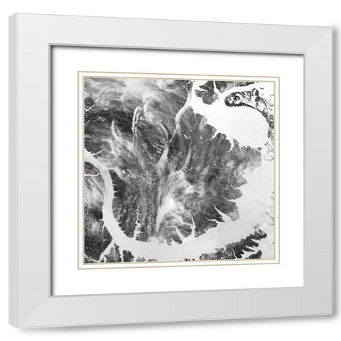 Whirlpool Cloud I White Modern Wood Framed Art Print with Double Matting by Ludwig, Alicia