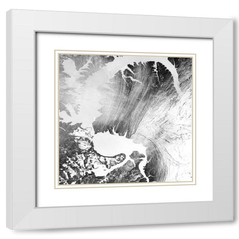 Whirlpool Cloud II White Modern Wood Framed Art Print with Double Matting by Ludwig, Alicia