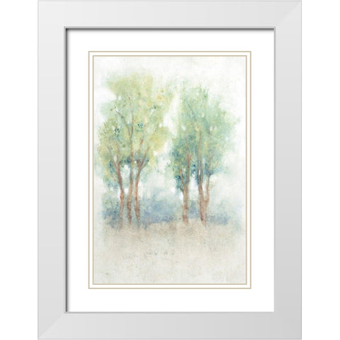 Spontaneous Landscape II White Modern Wood Framed Art Print with Double Matting by OToole, Tim