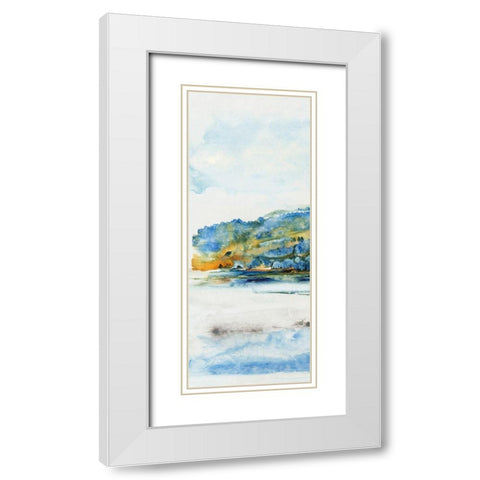 Island Mist I White Modern Wood Framed Art Print with Double Matting by OToole, Tim