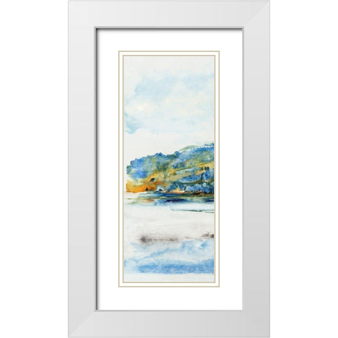 Island Mist I White Modern Wood Framed Art Print with Double Matting by OToole, Tim