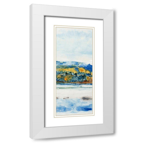 Island Mist II White Modern Wood Framed Art Print with Double Matting by OToole, Tim