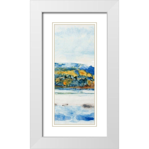 Island Mist II White Modern Wood Framed Art Print with Double Matting by OToole, Tim