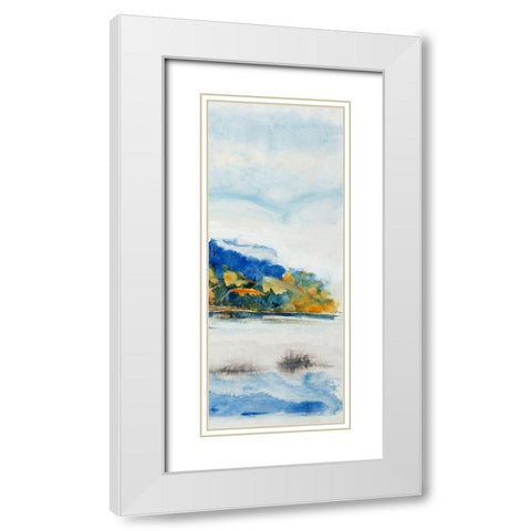 Island Mist III White Modern Wood Framed Art Print with Double Matting by OToole, Tim