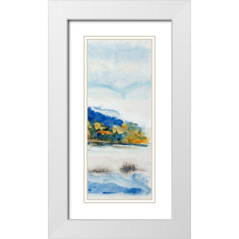 Island Mist III White Modern Wood Framed Art Print with Double Matting by OToole, Tim