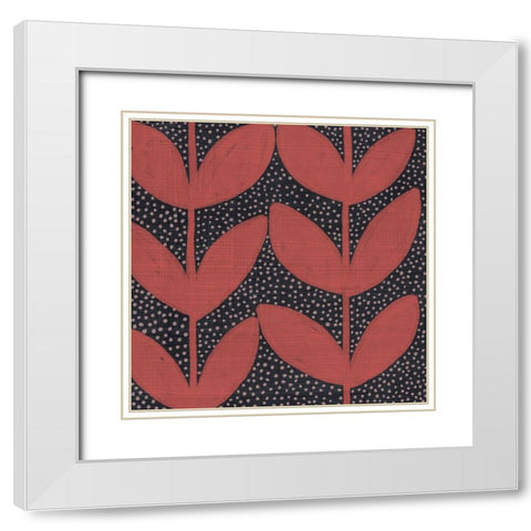 Pawpaw IV White Modern Wood Framed Art Print with Double Matting by Zarris, Chariklia