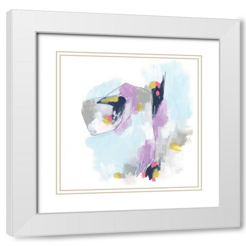 Color Flight III White Modern Wood Framed Art Print with Double Matting by Vess, June Erica