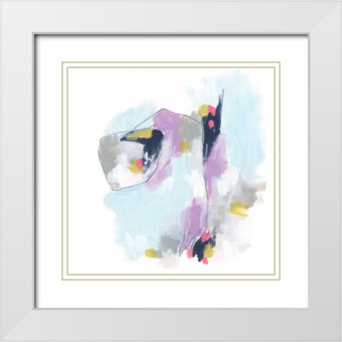 Color Flight III White Modern Wood Framed Art Print with Double Matting by Vess, June Erica