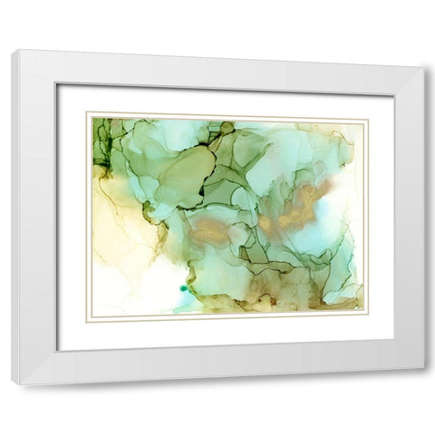 Spa Cavern I White Modern Wood Framed Art Print with Double Matting by Goldberger, Jennifer