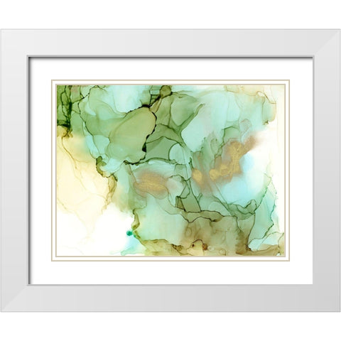 Spa Cavern I White Modern Wood Framed Art Print with Double Matting by Goldberger, Jennifer